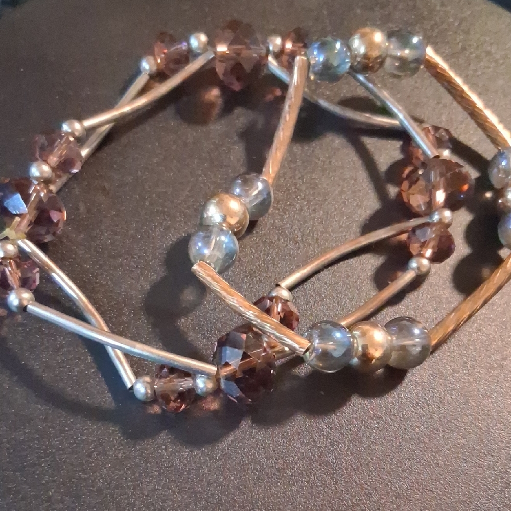 Elegant Brown Beaded Bracelet